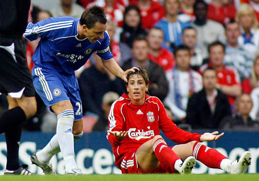 Fernando Torres, Liverpool och John Terry, Chelsea