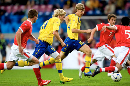 Sveriges farliga anfallspar Ola Toivonen och Johan Oremo