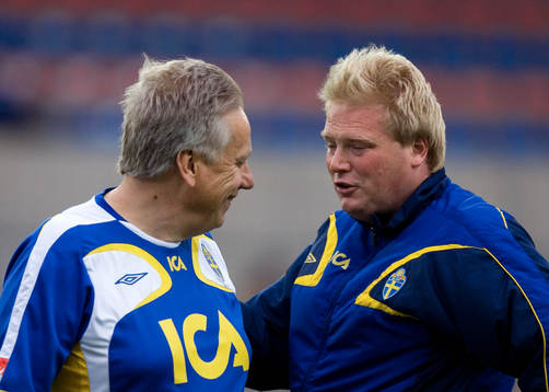 Tommy Söderberg och Jörgen Lennartsson, förbundskapten
