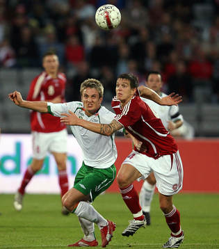 Fotboll, Träningslandskamp, Danmark - Irland