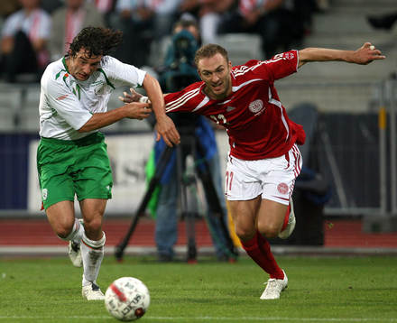 Fotboll, Träningslandskamp, Danmark - Irland