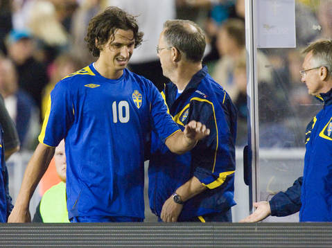 Zlatan Ibrahimovic, byts ut