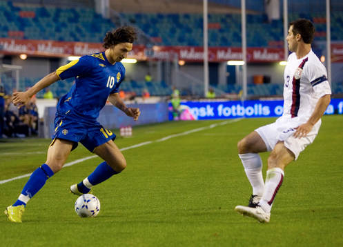 Zlatan Ibrahimovic, Sverige och Carlos Bocanegra, USA