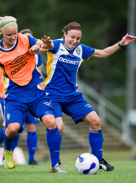 Hanna Ljungberg och Caroline Seger