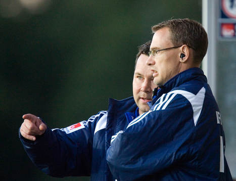 Succétränarna Stefan Rehn och Jonas Olsson. (Tränare)