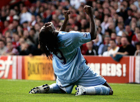 Emile Mpenza, Manchester, jubel