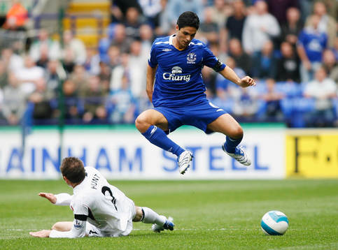 Mikel Arteta, Everton och Nicky Hunt, Bolton