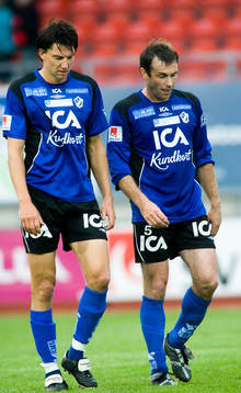 Mikael Rosén och Hans Mattisson, Halmstad, depp