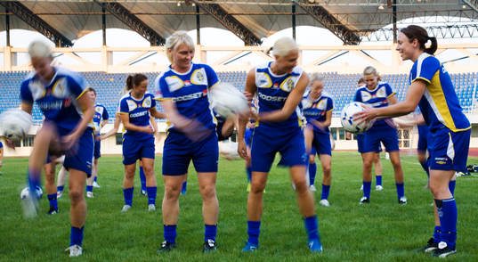 Hanna Marklund, Frida Östberg, Caroline Seger och Hanna
