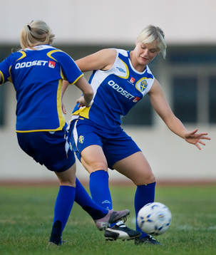 Nilla Fischer. Träning