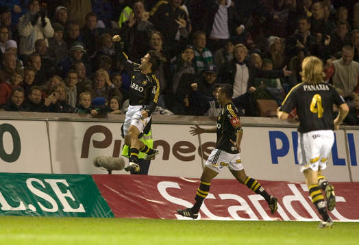 Lucas Valdemarin, AIK. Glädje. Jubel