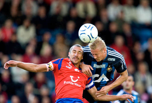 Henrik Larsson, Helsingborg och Toni Kuivasto, Djurgården.