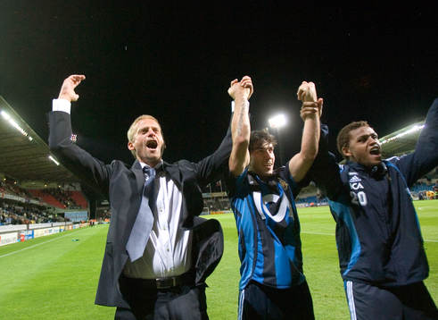 Siggi Jonson, tränare, Enrico och Thiago Quirino,