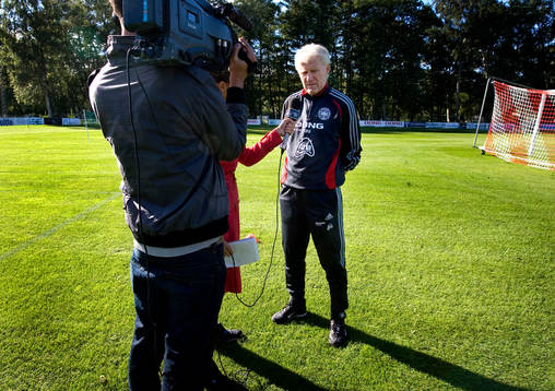 Morten Olsen, förbundskapten Danmark. Intervju