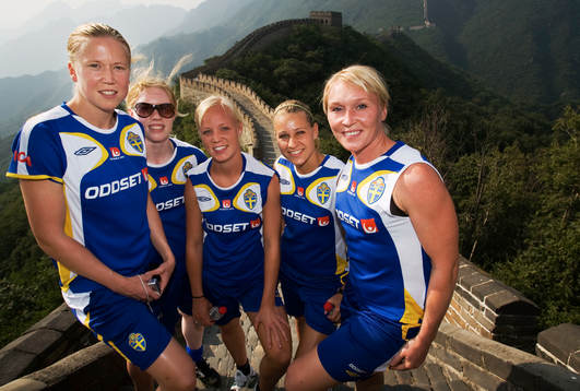Sara Larsson, Hedvig Lindahl, målvakt, Caroline Seger,