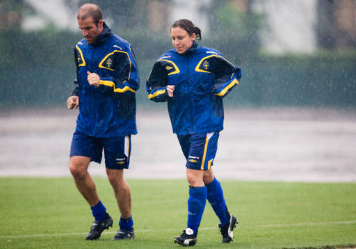 Hanna Ljungberg, kliver av träningen
