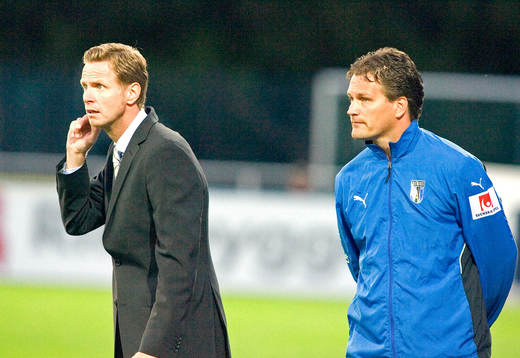 Pär Millqvist, tränare och Garry Sundgren ass tränare,
