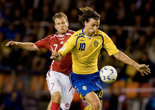Daniel Jensen, Danmark och Zlatan Ibrahimovic, Sverige