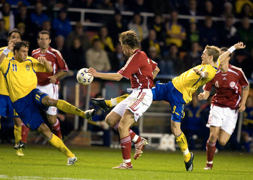 Johan Elmander och Christian Wilhelmsson, Sverige