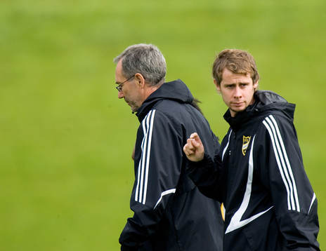Alf Jönsson och Daniel Nilsson, tränare, Hässleholm