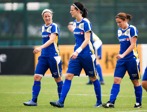 Victoria Svensson, Lotta Schelin och Hanna Ljungberg