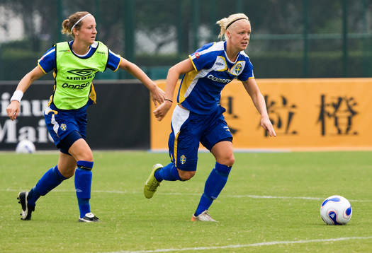 Caroline Seger och Therese Lundin