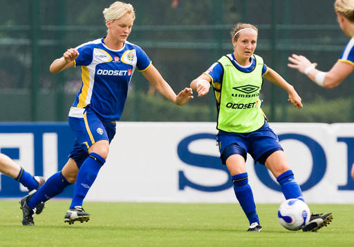Nilla Fischer och Therese Lundin