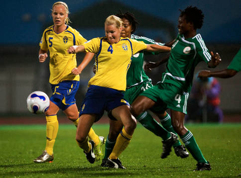 Hanna Marklund och Perpetua Nkwocha