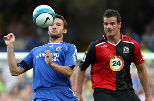 Andriy Shevchenko, Chelsea och Ryan Nelsen, Blackburn