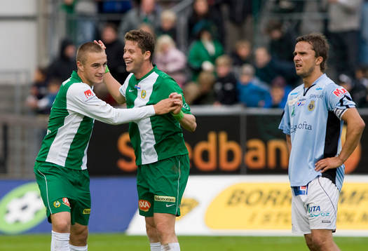 Petter Andersson, Hammarby, och Paulinho Guará, Hammarby,