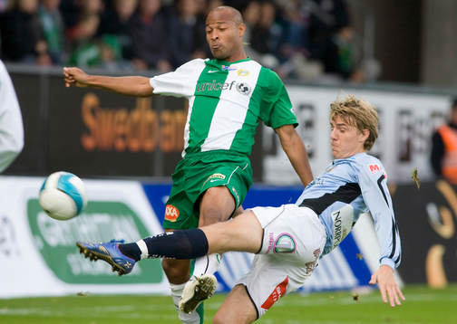 Christian Traoré, Hammarby, och Johan Oremo, Gefle, 0-1