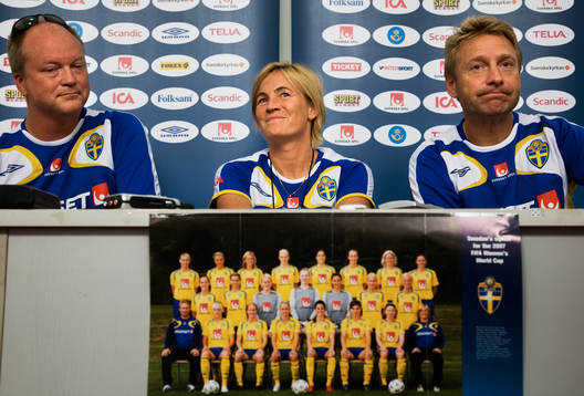 Thomas Dennerby, förbundskapten, Lilie Persson, ass.
