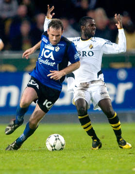 Hasse Mattisson, Halmstad och Dulee Johnson, AIK
