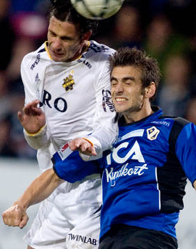 Martin Fribrock, Halmstad och Ivan Obolo, AIK