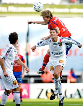 Philip Haglund, BP och Olafur Skulason, HIF