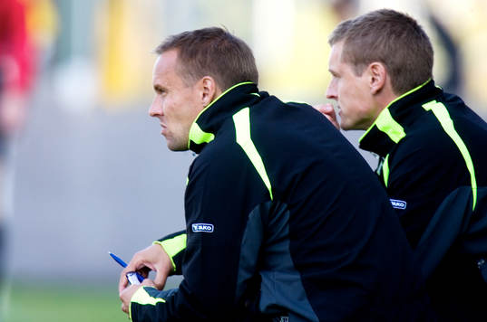 Jonas Danielsson och Jimmi Olsson, tränare, IFK Malmö