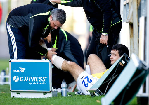 Srdjan Remetic, IFK Malmö. Skada. Bandage
