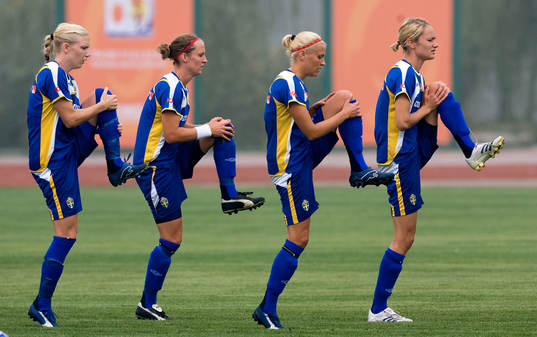 Anna Paulsson, Therese Lundin, Karolina Westberg och Stina