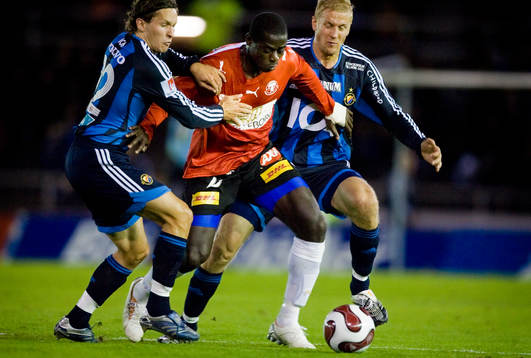 Andrej Komac, Djurgården, Michael Mensah, Trelleborg, och