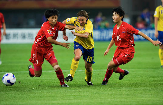 OM Jong Ran, KONG Hye Ok och Hanna Ljungberg