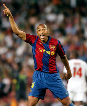 Thierry Henry, Barcelona, jubel