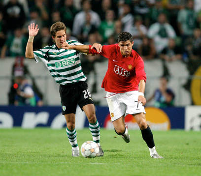 Fotboll, Champions League, Sporting Lissabon - Manchester