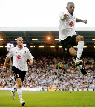 Hameur Bouazza. jubel, Fulham