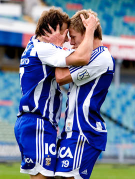 Tobias Hysen, Pontus Wernbloom, Göteborg, jubel