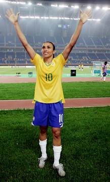 Marta, Brasilien. Glädje