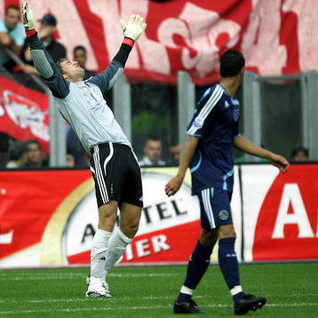 Maarten Stekelenburg, målvakt, Ajax. Glädje. Jubel