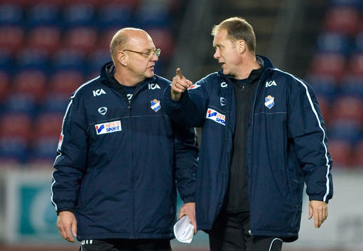 Göran Hagberg och Jevgenij Kouznetsov, tränare