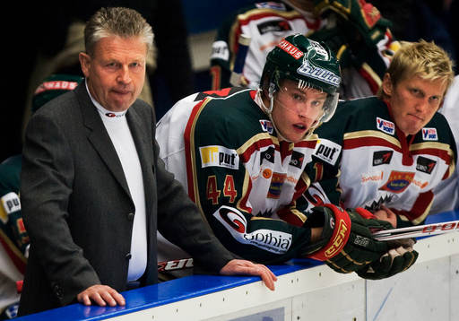 Per Bäckman, tränare och Jonas Ahnelöv, Frölunda