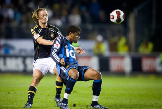Patrik Karlsson, AIK och Thiago Quirino Da Silva,