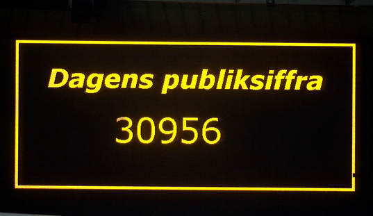 Publiksiffra, skylt